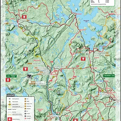 The Forks Area ATV Trail Map 2024